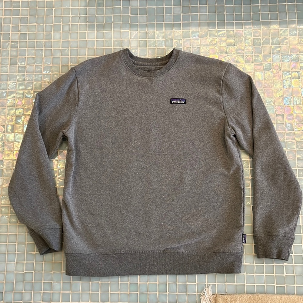 Patagonia Uprisal Crew fitz Roy? L sweatshirt heathered gray regular fit